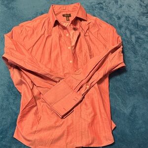 Tasso Elba Red French Cuff Dress Shirt